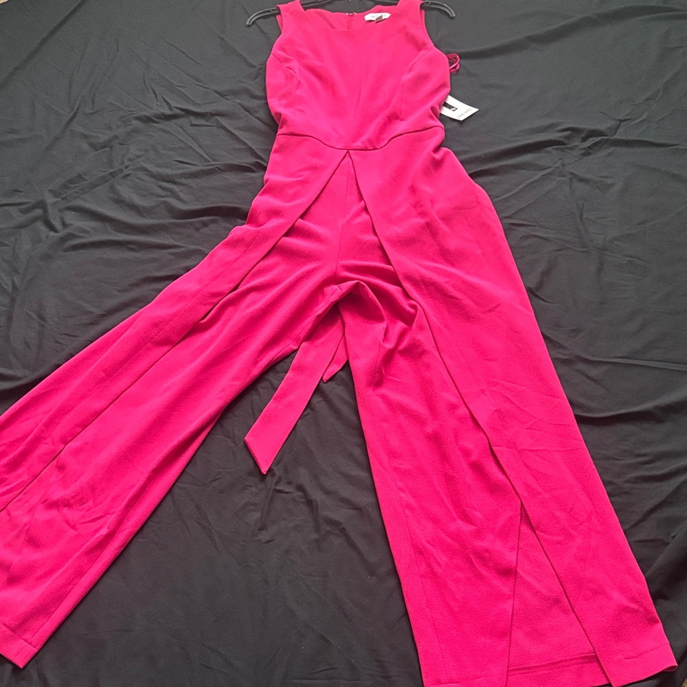 Nine West Vibrant Pink Jumpsuit